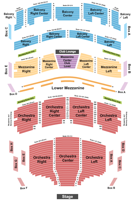 Broward Center For The Performing Arts The Lion King Seating Chart